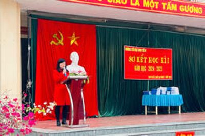 Trường Tiểu học Ninh Tiến tổ chức Lễ Sơ kết học kỳ I năm học 2024-2025