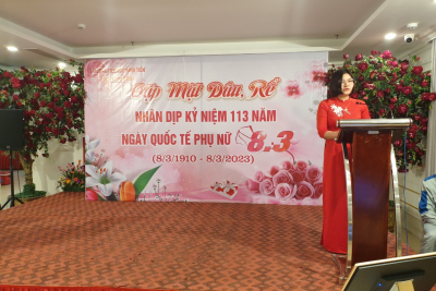 CÔNG ĐOÀN TRƯỜNG TIỂU HỌC NINH TIẾN LONG TRỌNG TỔ CHỨC CHÀO MỪNG KỶ NIỆM 113 NĂM NGÀY QUỐC TẾ PHỤ NỮ (8/3/1910- 8/3/2023)