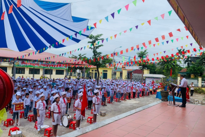 Trường Tiểu học Ninh Tiến long trọng tổ chức Lễ Khai Giảng, công khai dự toán NSNN bổ sung lần 4, dự toán thu chi,chất lượng giáo dục, CSVC năm học 2023-2024
