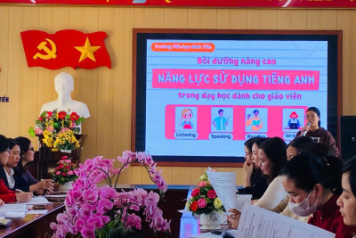 TRƯỜNG TIỂU HỌC NINH TIẾN TỔ CHỨC CHUYÊN ĐỀ “NÂNG CAO NĂNG LỰC SỬ DỤNG TIẾNG ANH TRONG DẠY HỌC”