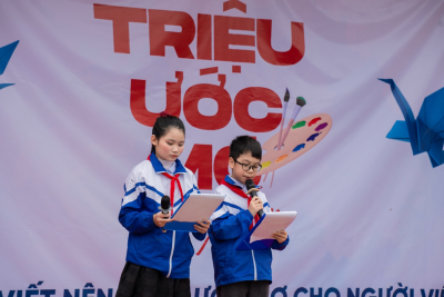 TRƯỜNG TIỂU HỌC NINH TIẾN PHỐI HỢP VỚI CỘNG ĐỒNG DCI TỔ CHỨC THÀNH CÔNG CHƯƠNG TRÌNH “TRIỆU ƯỚC MƠ VIỆT NAM”